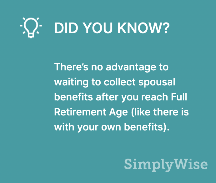 spousal benefits retirement age