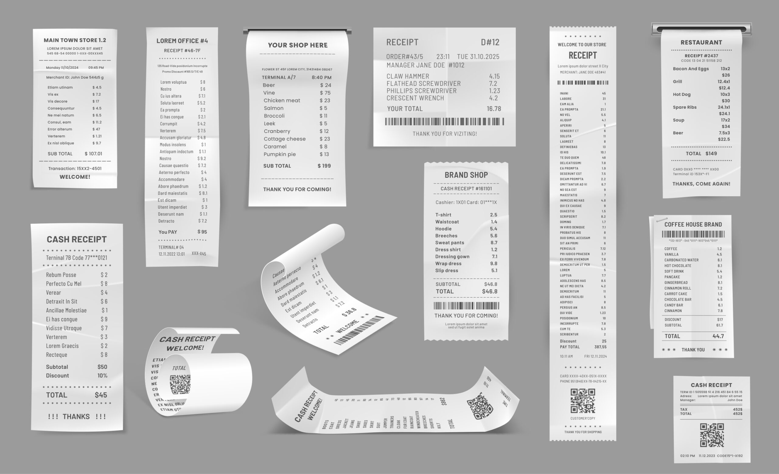 Receipt Template SimplyWise