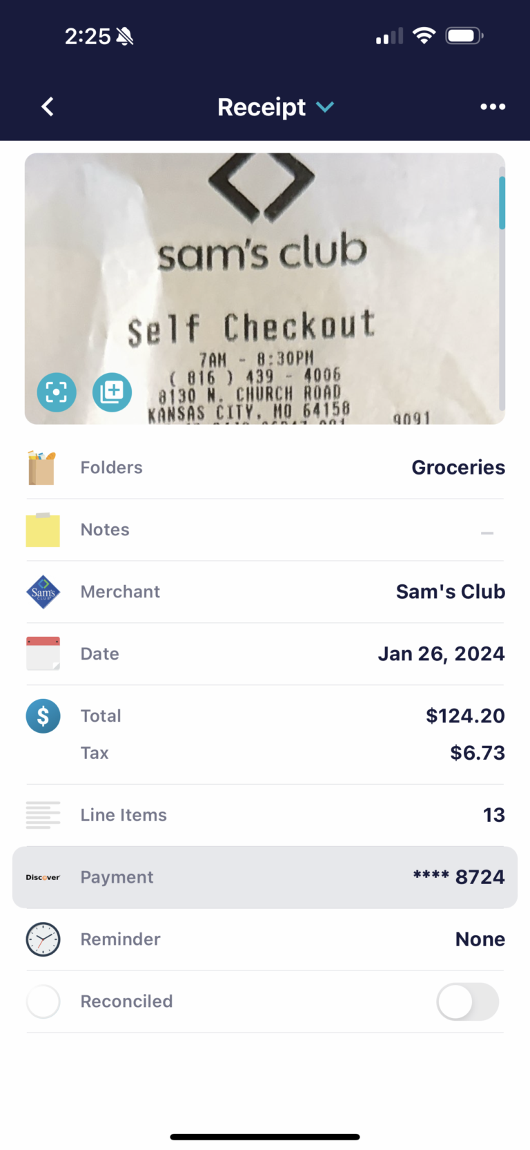 SimplyWise payment types